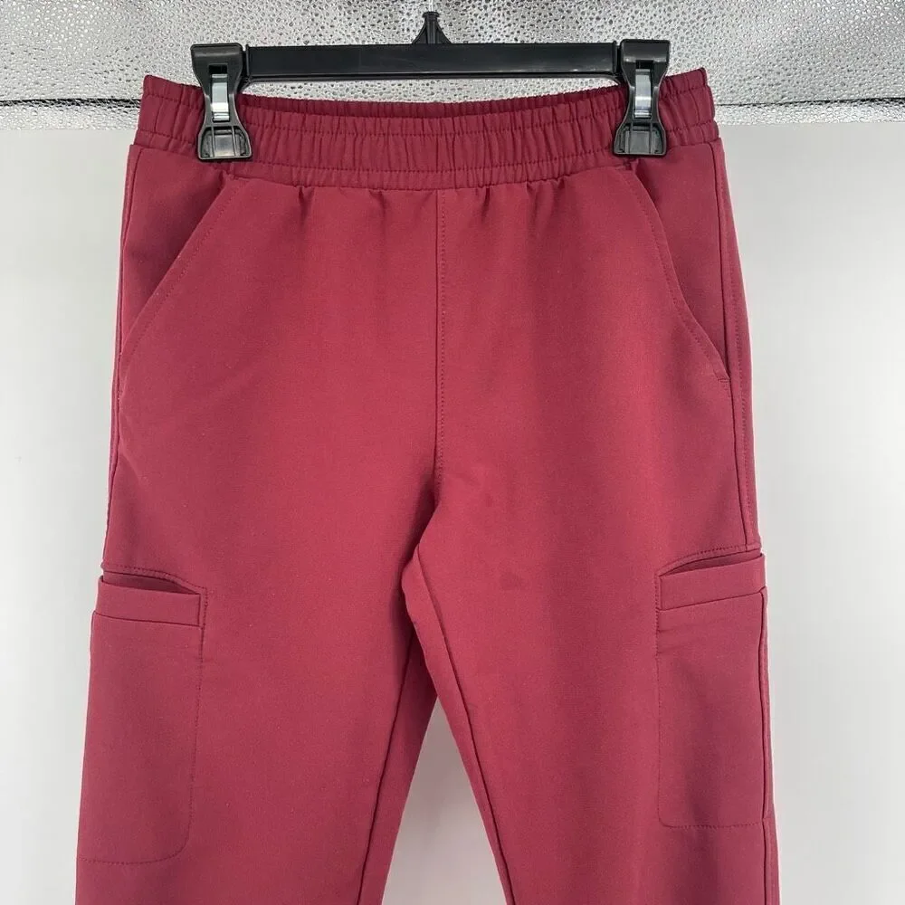 Old Navy Girls StretchTech Cargo Pants Size 8 Scarlet Oak Tapered Performance